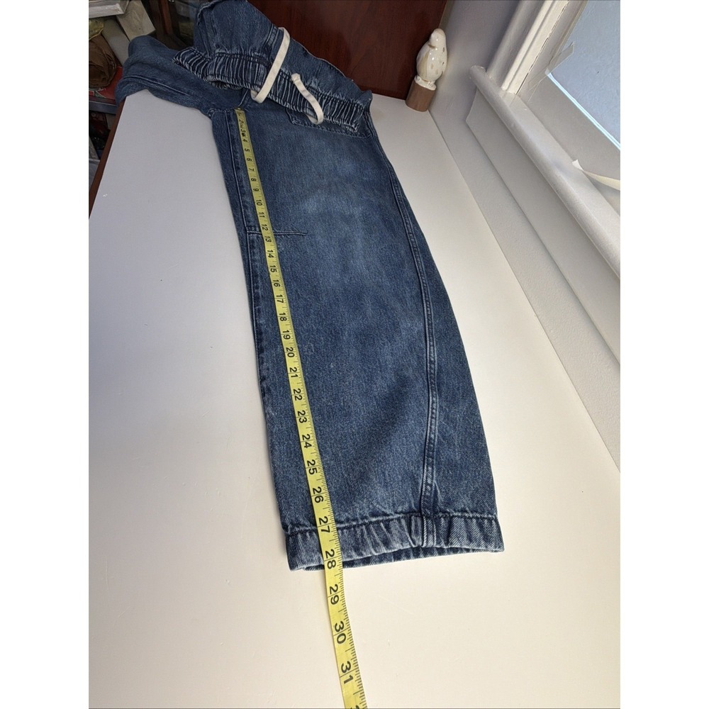 GAP  Pull-On Barrel Jeans Size Small Long Pockets Boho - Picture 8 of 8